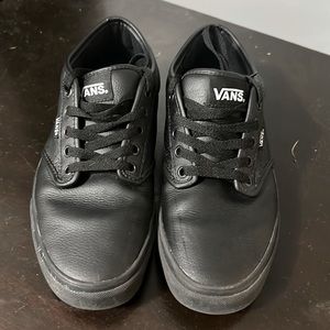 Vans 8.5 Men’s black leather